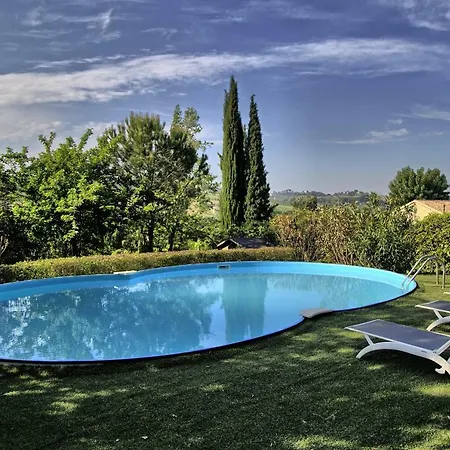 Casali Marchigiani - Private Con Piscina, Giardino E Vista Panoramica Feriehus Ostra